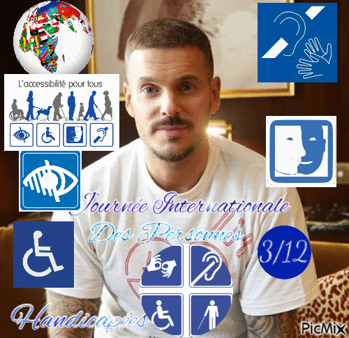Journée internationale des personnes handicapées (M.P) - GIF เคลื่อนไหวฟรี