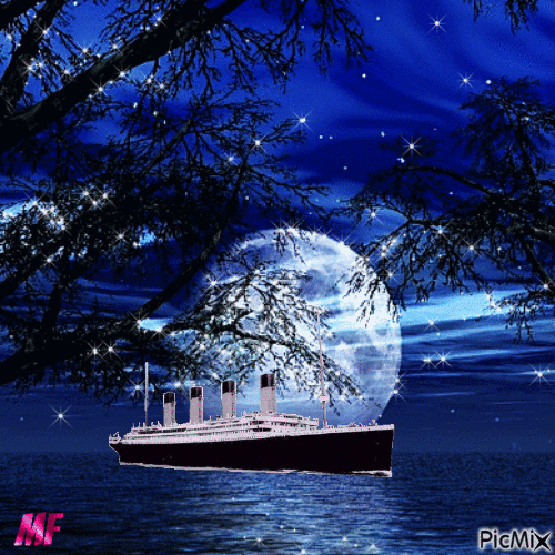 bateau  titanic - Darmowy animowany GIF