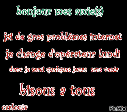 petit message pour vous mes amie(s)bisous - Darmowy animowany GIF
