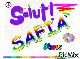 SALUT SAFIA ;) - 無料のアニメーション GIF
