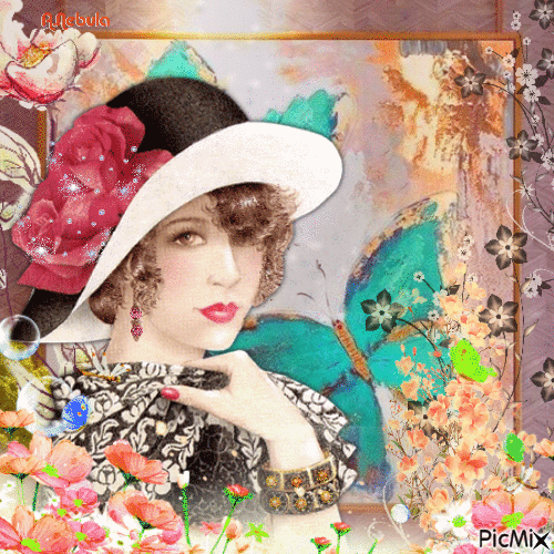 Art Deco Woman Portrait/contest - 無料のアニメーション GIF