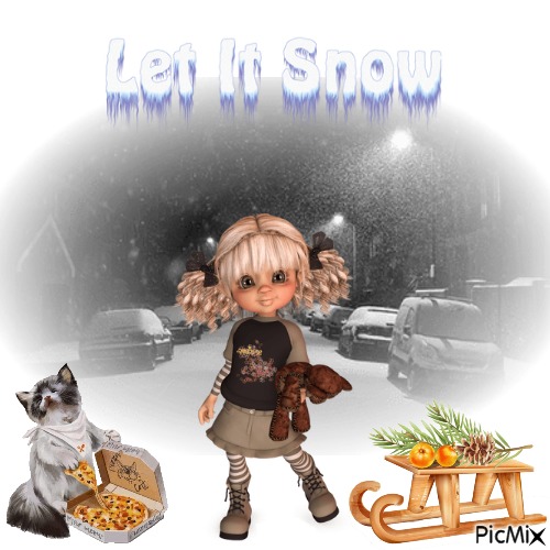 Let It Snow Oodles - zdarma png