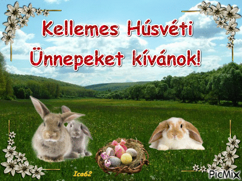Kellemes Húsvéti Ünnepeket! - Animovaný GIF zadarmo