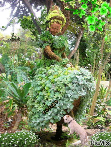 Estatua florida - Δωρεάν κινούμενο GIF