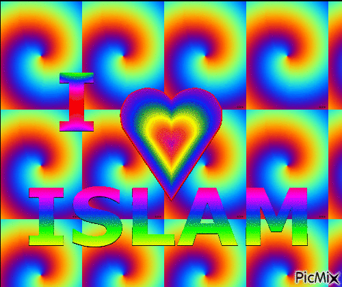 love Islam - GIF animado grátis