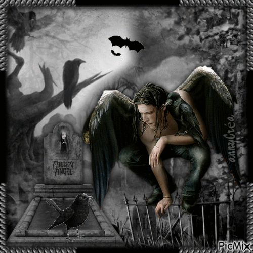 Dark angel - GIF animado grátis