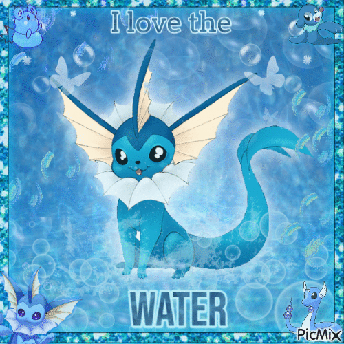 I love the water <3 - Бесплатни анимирани ГИФ
