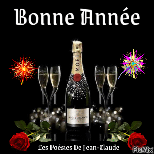 Bonne Année - Бесплатный анимированный гифка