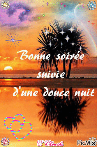 BONNE SOIRÉE - Бесплатный анимированный гифка