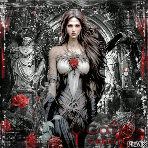 Gothic Woman - Gratis geanimeerde GIF