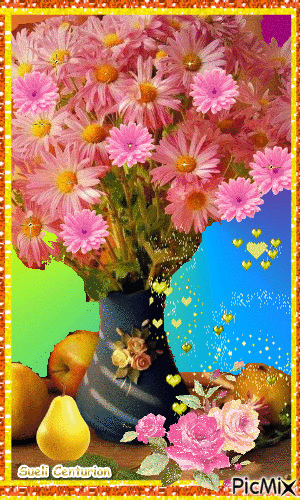 Flores e Frutas - Gratis animerad GIF