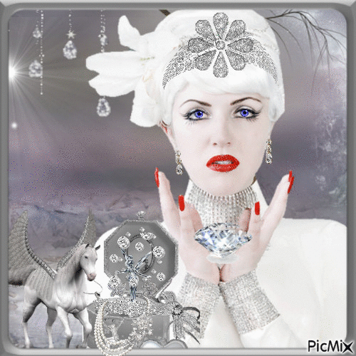 Mücevherli kadın - Gratis geanimeerde GIF