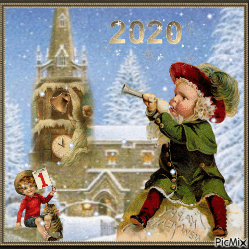 Happy New Year 2020 - Безплатен анимиран GIF