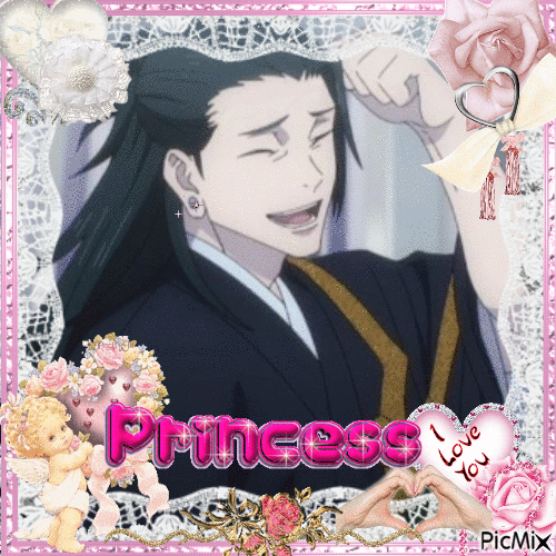 suguru geto princess :3 - Free animated GIF