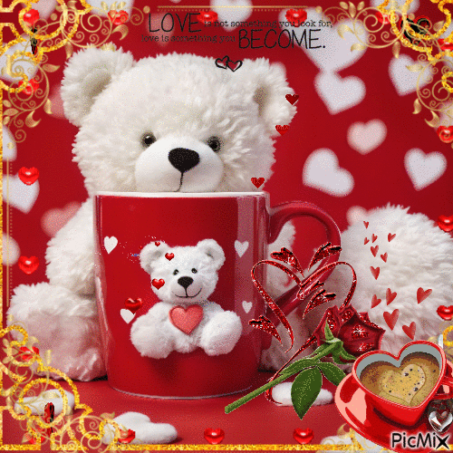 Love Teddy Bear - Ingyenes animált GIF