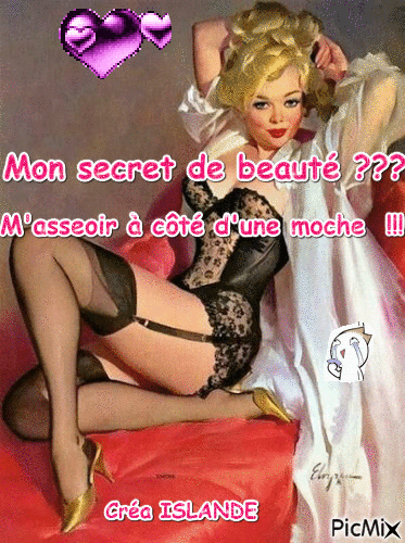 mon secret de beauté - Бесплатни анимирани ГИФ
