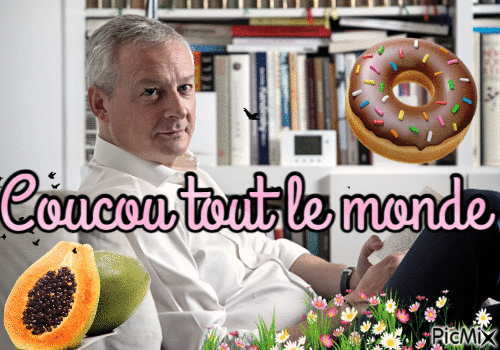 Coucou Bruno Le Maire - Darmowy animowany GIF