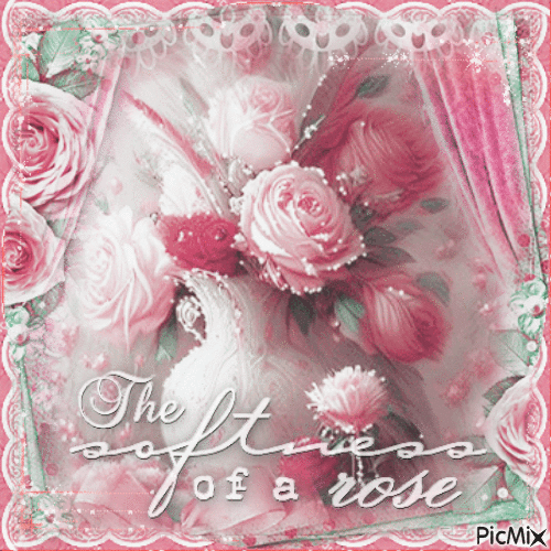 Flowers rose vase - Ingyenes animált GIF
