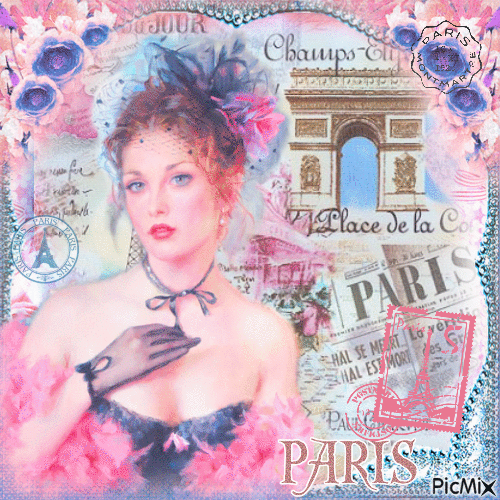 Postcards from Paris - GIF animado grátis