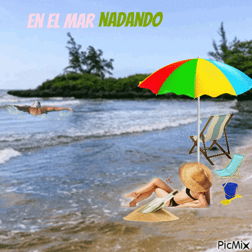 Nadando - Бесплатный анимированный гифка