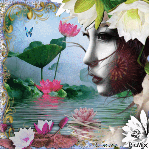 Fiore di loto - Gratis animerad GIF