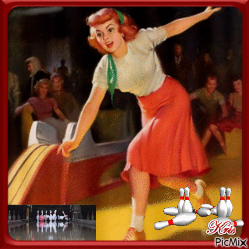 Une partie de bowling ( - 無料のアニメーション GIF