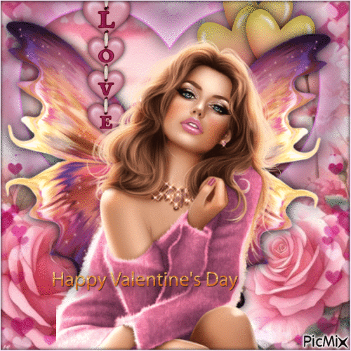 Beautiful Valentine Fairy-RM-02-14-23 - GIF animate gratis