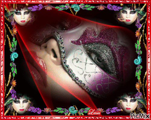 La femme masquer ♥♥♥ - Δωρεάν κινούμενο GIF