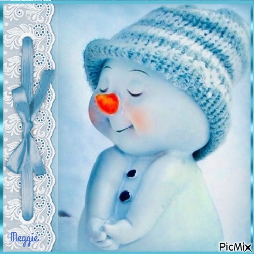 portrait of a snowbaby - Free PNG