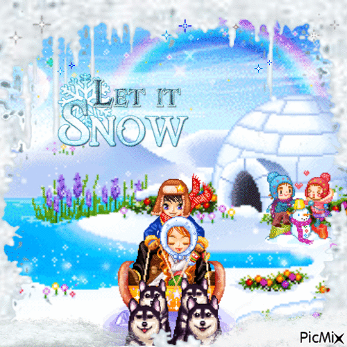 Let it Snow ! - Free animated GIF