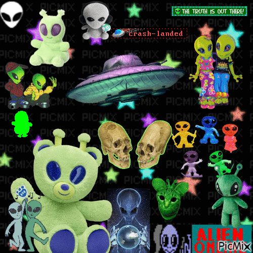 aliens... in love - 免费动画 GIF