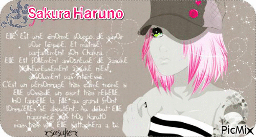 Haruno Sakura - GIF animado grátis