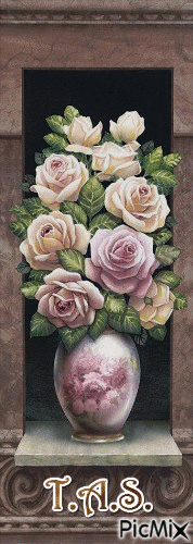 Flowers in a vase - GIF animado gratis