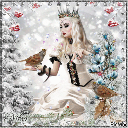 The Snow Queen ....👑 - GIF animé gratuit