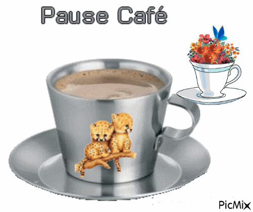 pause café - GIF animasi gratis
