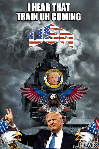 trump train - Animovaný GIF zadarmo