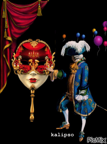 Venetian  mask... - GIF animé gratuit