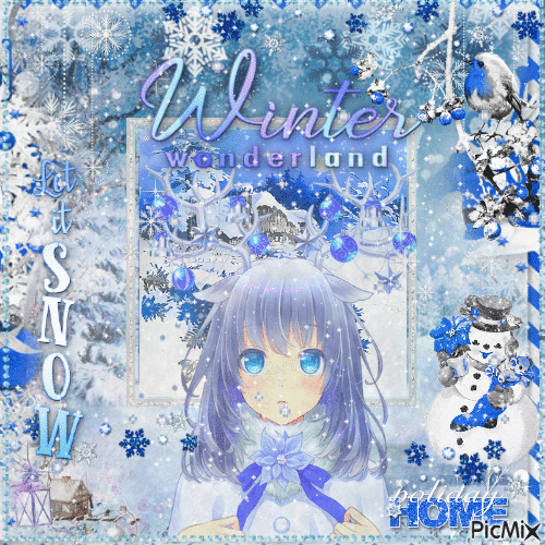 Winter anime ❤️ elizamio - Бесплатни анимирани ГИФ