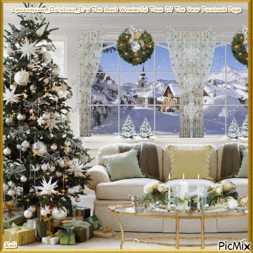 Χριστούγεννα_Christmas_It's The Most Wonderful Time Of The Year Facebook Page - Ingyenes animált GIF