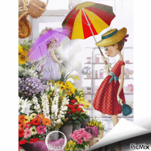 O chapéu de chuva - GIF animate gratis