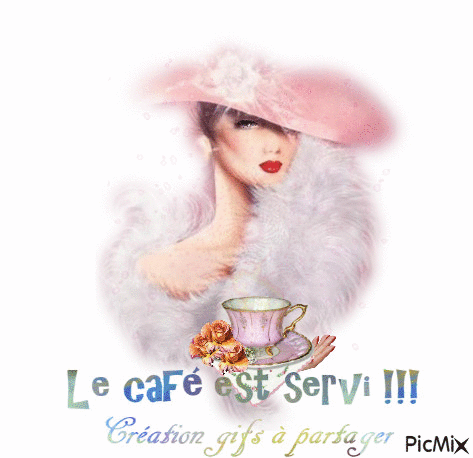 Le café est servi - Бесплатный анимированный гифка