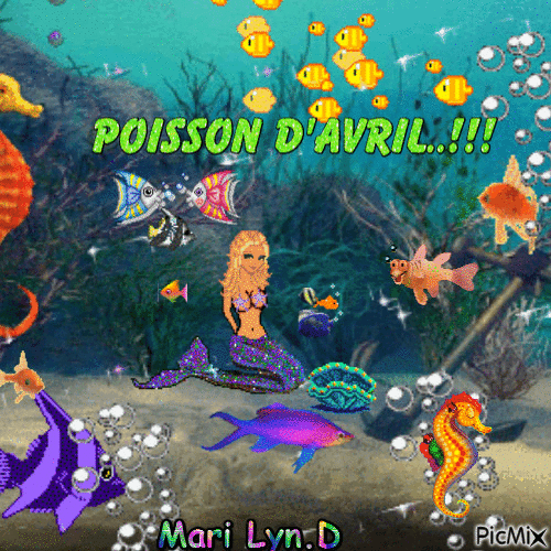 POISSON D'AVRIL!!! - Безплатен анимиран GIF