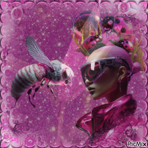 Bee 🐝 Lady - Darmowy animowany GIF