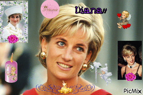 Diana Princesse de Coeur - Бесплатный анимированный гифка