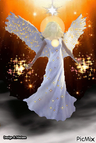 Angel in the sky - Ilmainen animoitu GIF