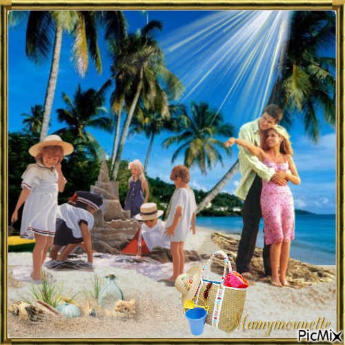 vacances en famille - PNG gratuit