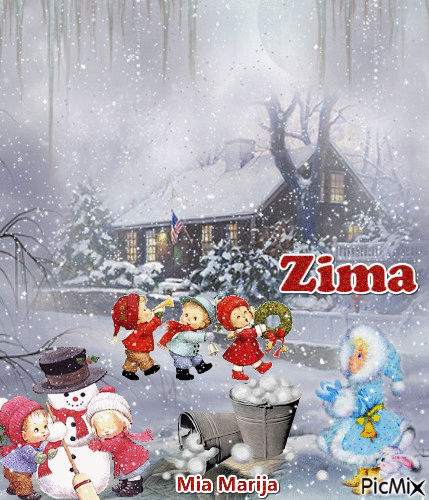 Zima - Zdarma animovaný GIF