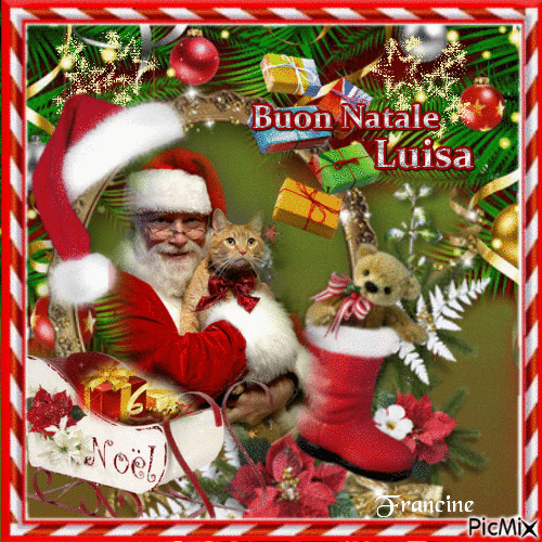 Buon Natale Luisa ♥♥♥ - Free animated GIF