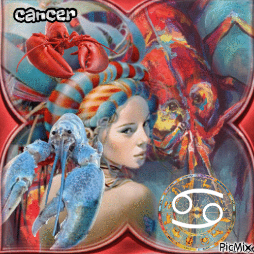 Concours....cancer signe astrologique - Zdarma animovaný GIF