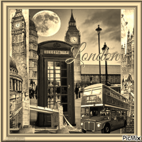 Vintage London - Безплатен анимиран GIF